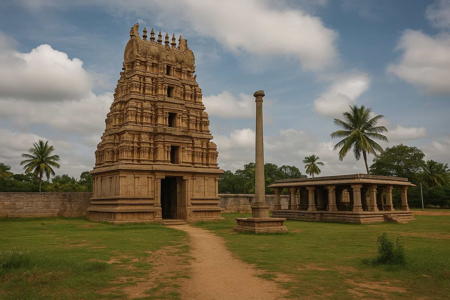 Ancient temple in Bangalore Rural District, Karnataka