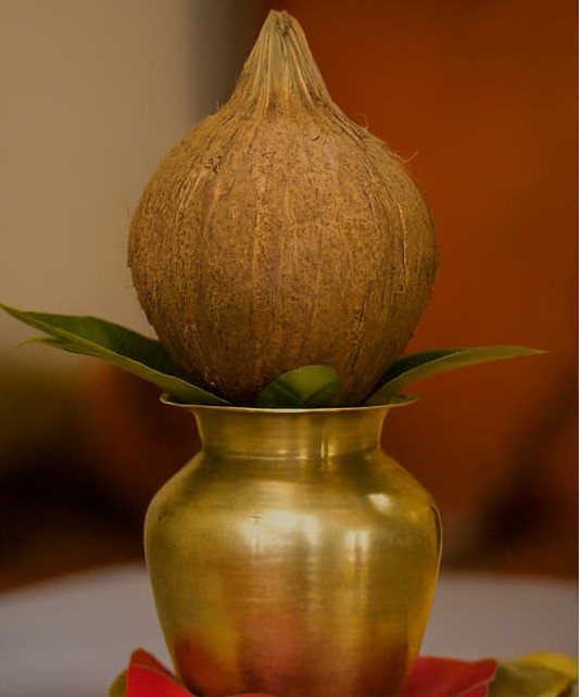 Coconut used in Hindu temple rituals