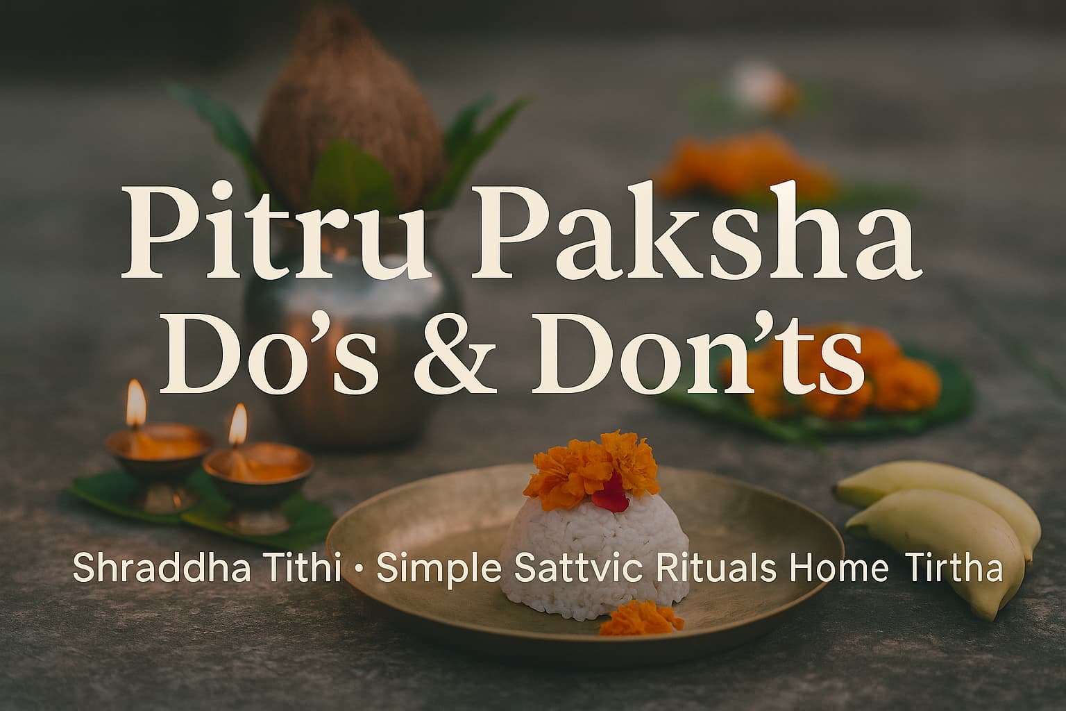 Clear Pitru Paksha rules with reasons—simple do & don’ts checklist, timings, food guide, home vs tirtha tips, and common mistakes to avoid.