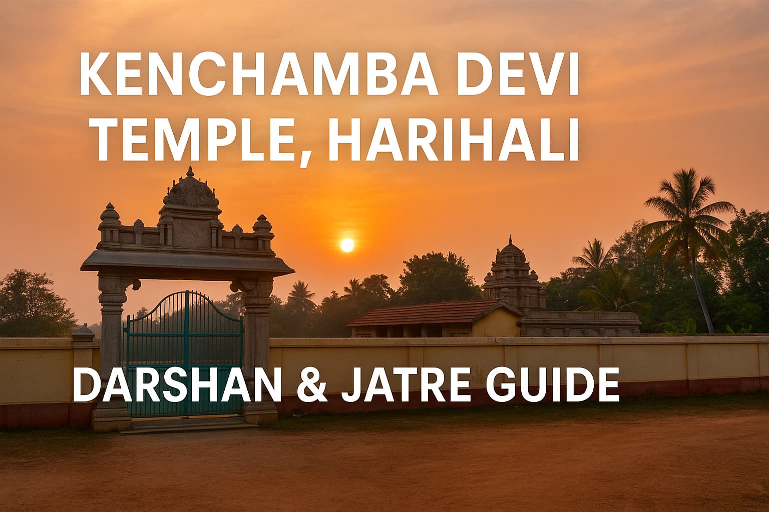 Kenchamba Devi Temple, Harihalli — Darshan & Jatre guide (landscape header image)