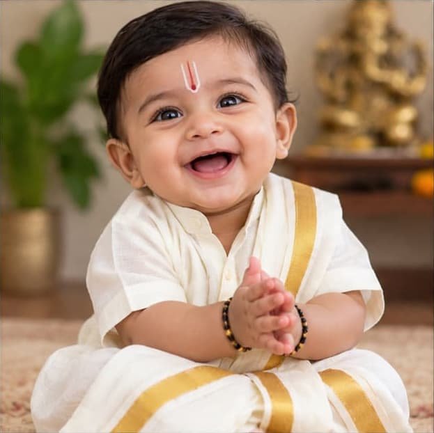 Indian baby boy portrait
