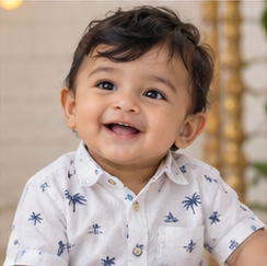 Baby portrait illustrating the name Adarsh