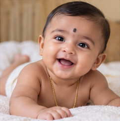 Baby portrait illustrating the name Ankit