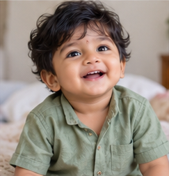 Baby portrait illustrating the name Atul